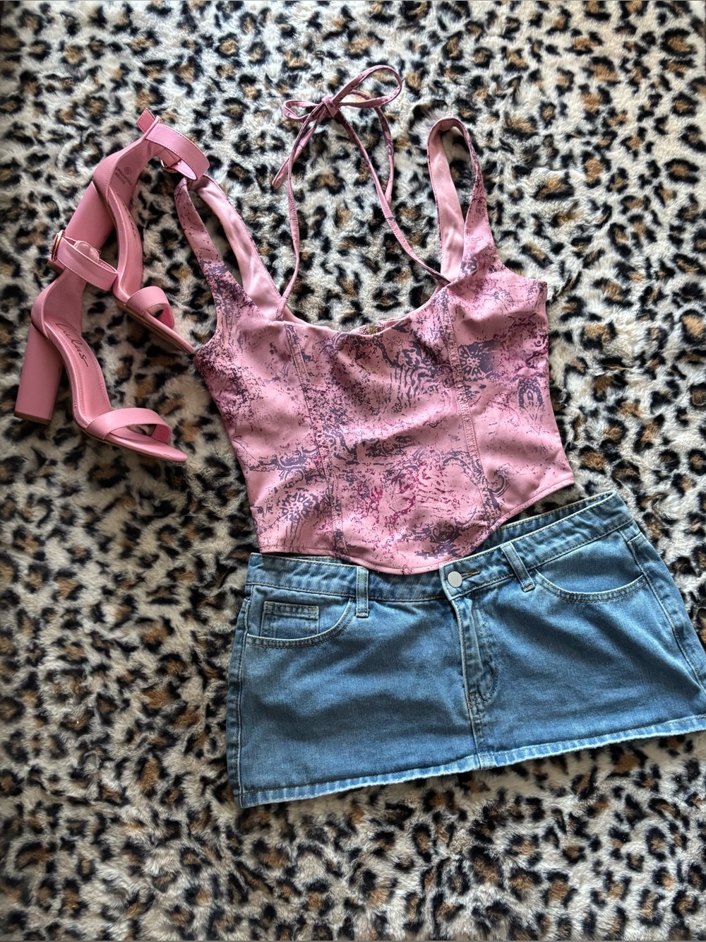 I AM GIA Pink Printed Bustier Tank Top
NWOTG’s